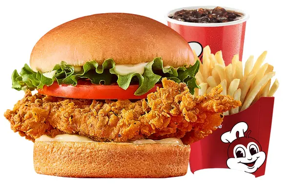 Deluxe Chicken Sandwich Combo at Jollibee Canada