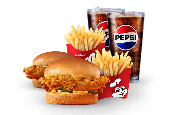 2 Chicken Sandwiches Meal Deal at Jollibee Canada